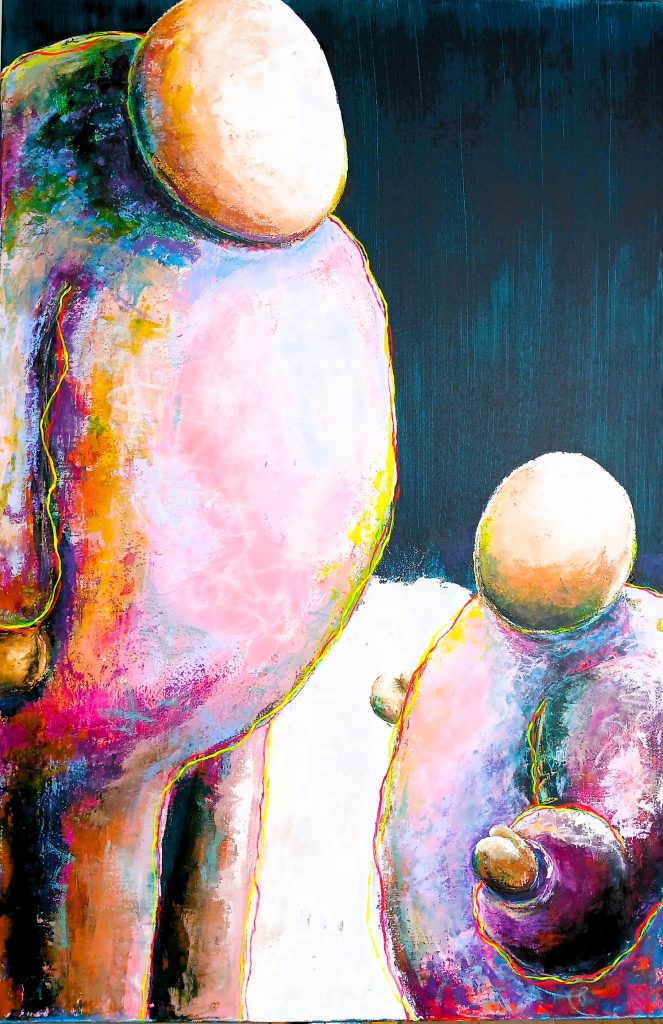 Transmettre et recevoir, le dialogue de l'éternité
Tableau Bonheur